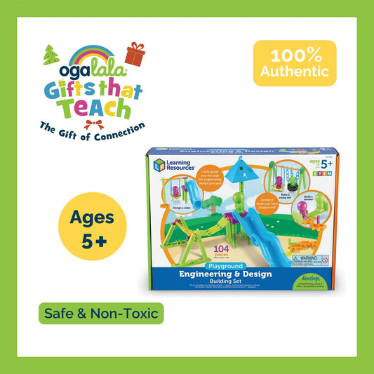 LEARNING RESOURCES PLAYGROUND ENGINEERING & DESIGN BLDG SET