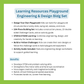LEARNING RESOURCES PLAYGROUND ENGINEERING & DESIGN BLDG SET
