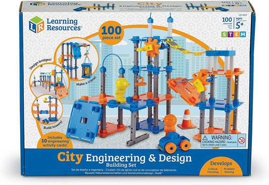 LEARNING RESOURCES CITY BUILDER- ENGINEERING SET