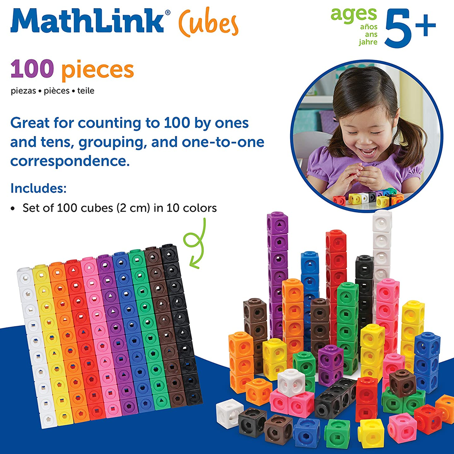 MathLink® Cubes, Set of 100