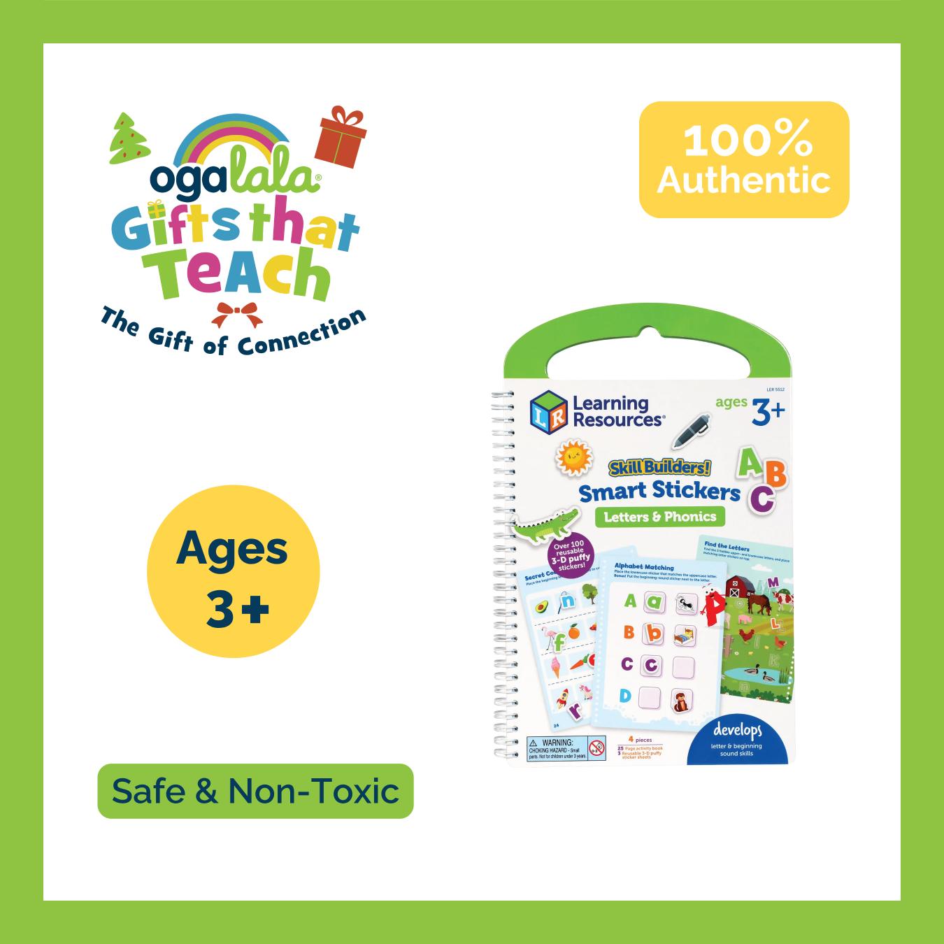 LEARNING RESOURCES SKILL BUILDERS! SMART STICKERS - LETTERS & PHONICS