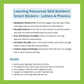 LEARNING RESOURCES SKILL BUILDERS! SMART STICKERS - LETTERS & PHONICS