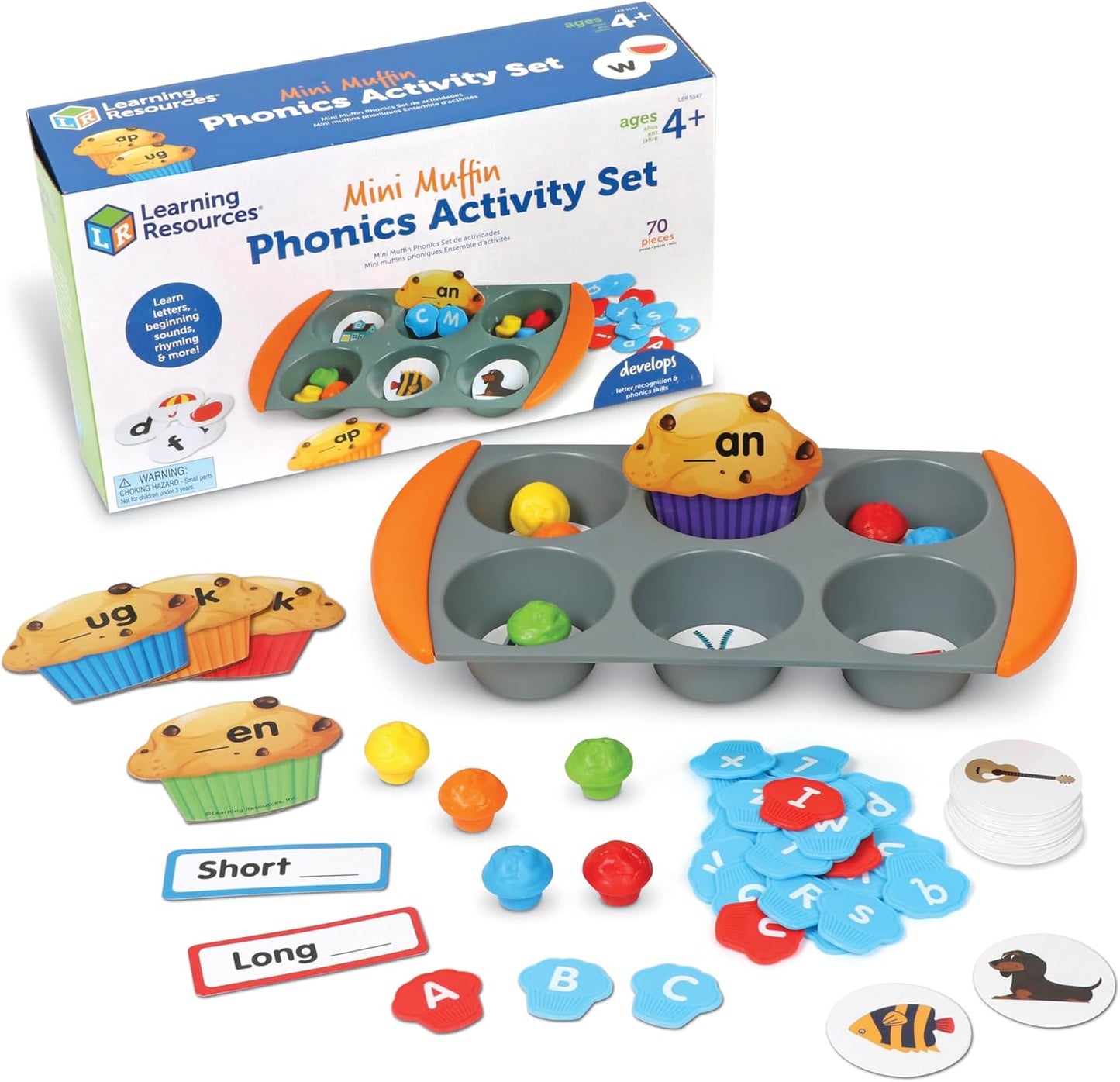 LEARNING RESOURCES Mini Muffin Phonics Activity Set