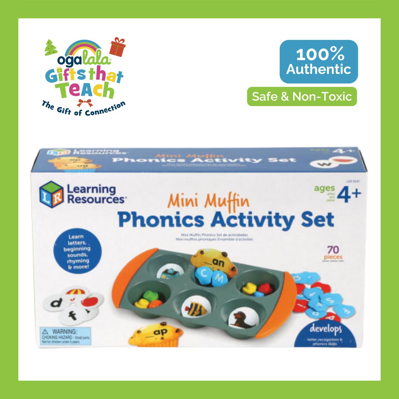 LEARNING RESOURCES Mini Muffin Phonics Activity Set