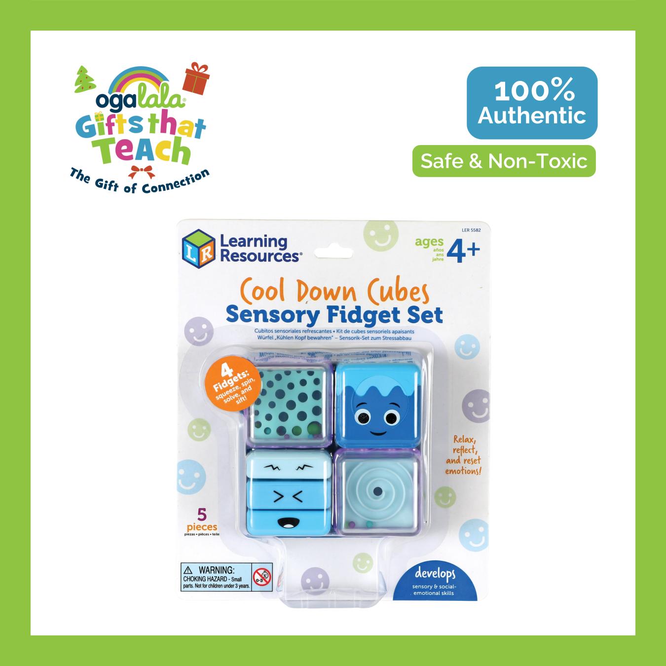 LEARNING RESOURCES COOL DOWN CUBES SENSORY FIDGET SET