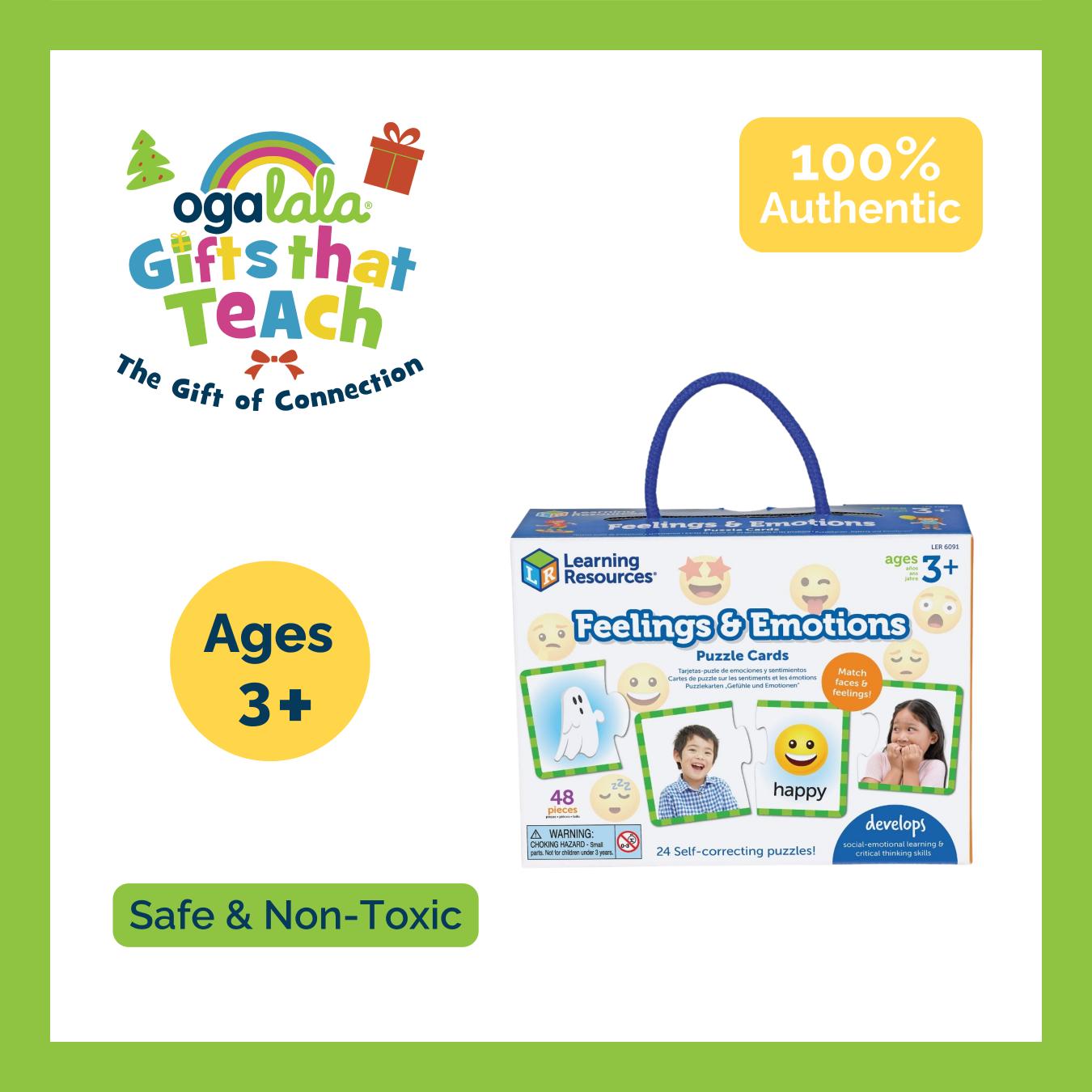 LEARNING RESOURCES FEELINGS & EMOTIONS PUZZLE CARDS