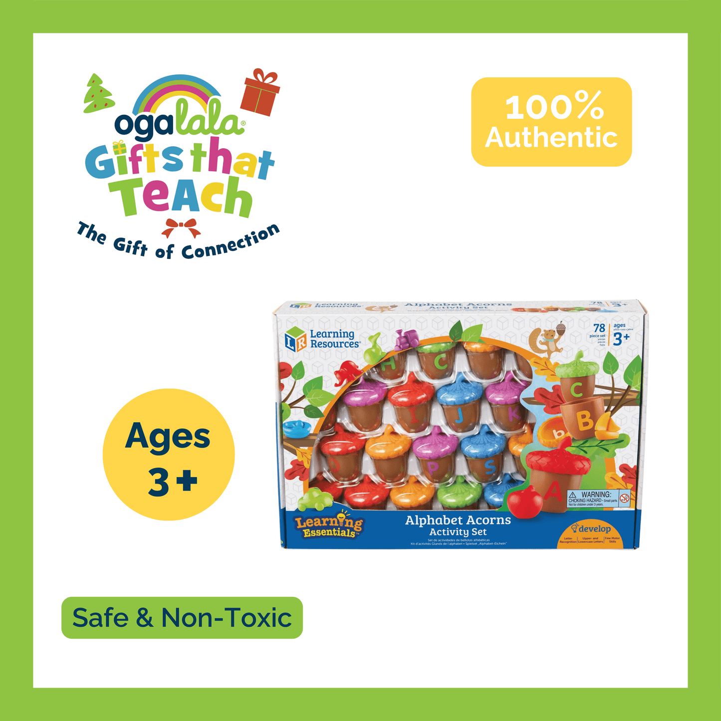 Learning Resources Alphabet Acorns Activity Set