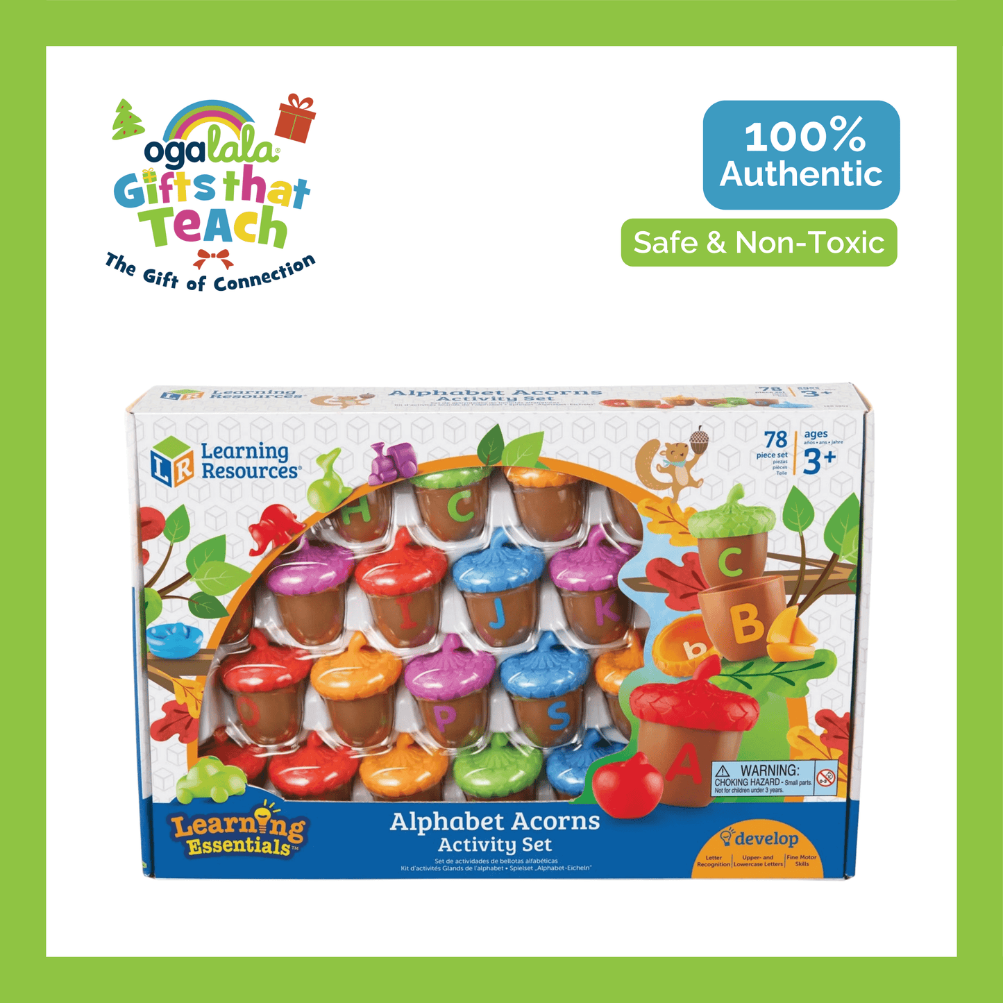 Learning Resources Alphabet Acorns Activity Set