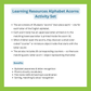 Learning Resources Alphabet Acorns Activity Set