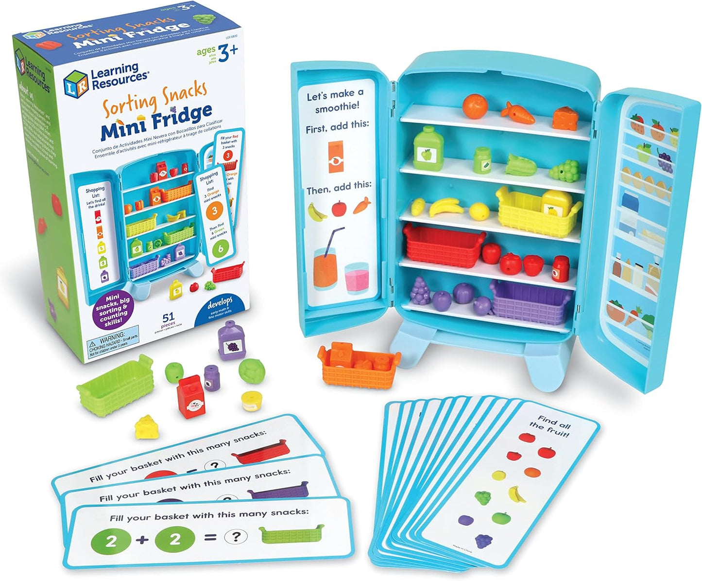 LEARNING RESOURCES SORTING SNACKS MINI FRIDGE