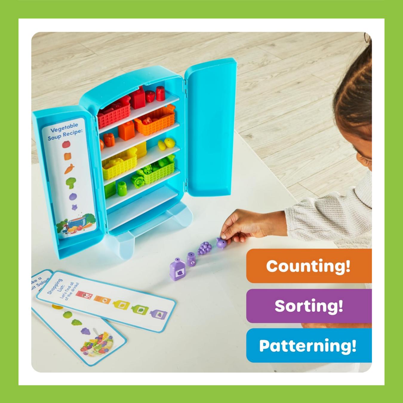 LEARNING RESOURCES SORTING SNACKS MINI FRIDGE