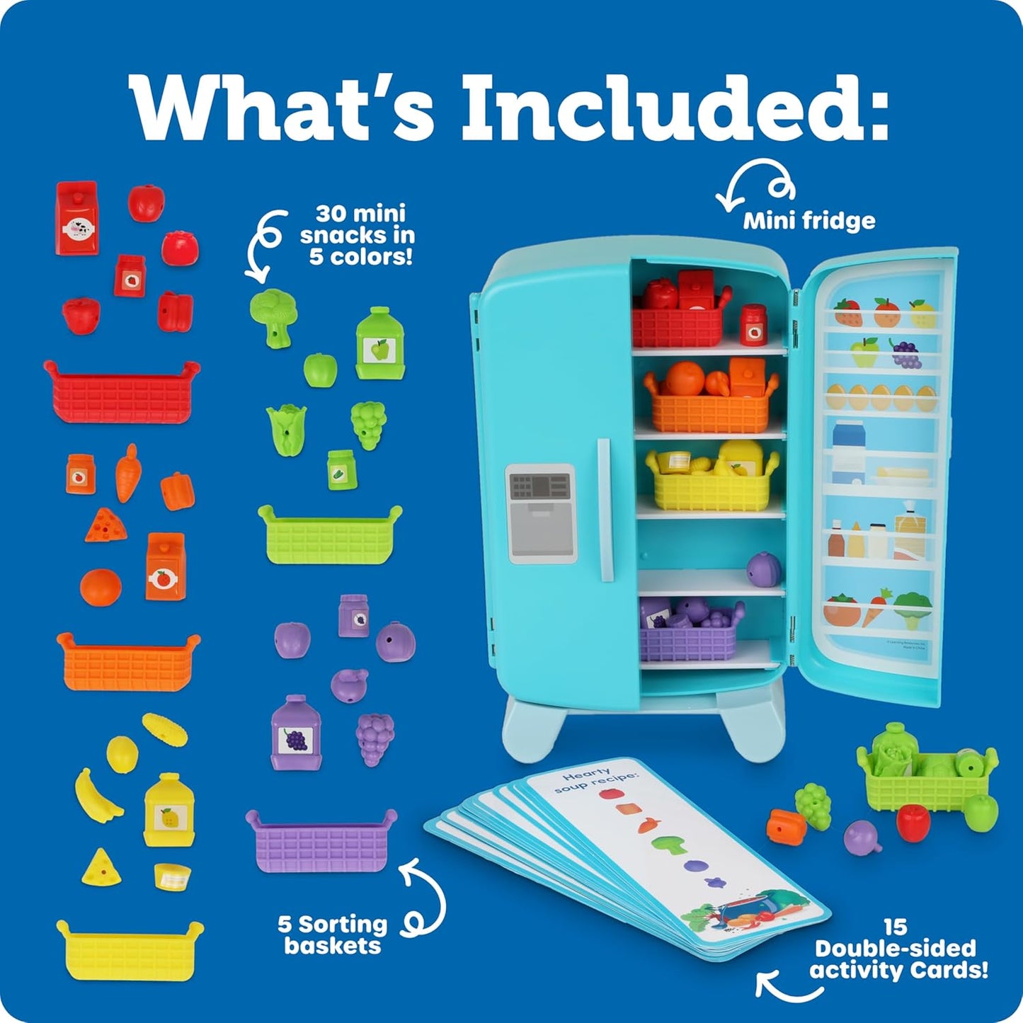 LEARNING RESOURCES SORTING SNACKS MINI FRIDGE