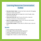 LEARNING RESOURCES CONVERSATION CUBES