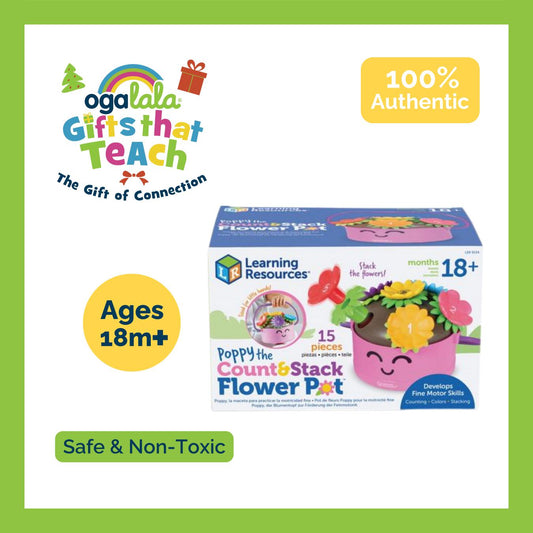 LEARNING RESOURCES POPPY THE COUNT & STACK FLOWER POT™