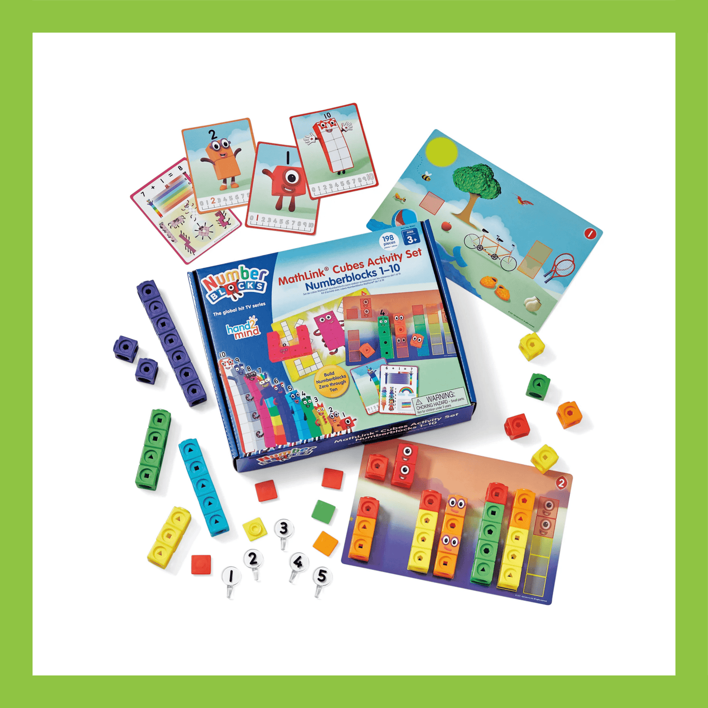 Hand2mind MathLink Cubes Numberblocks 1-10 Activity Set