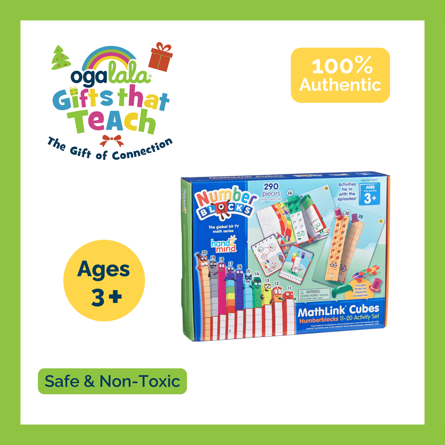 Learning Resources Mathlink® Cubes Numberblocks 11-20 Set
