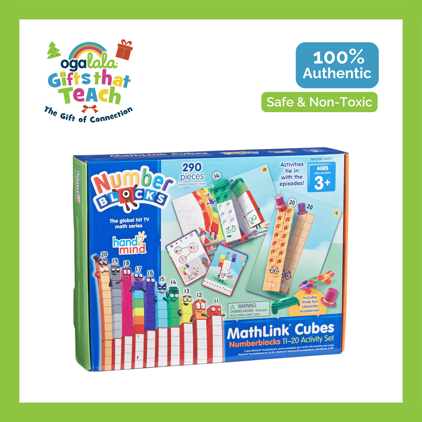 Learning Resources Mathlink® Cubes Numberblocks 11-20 Set