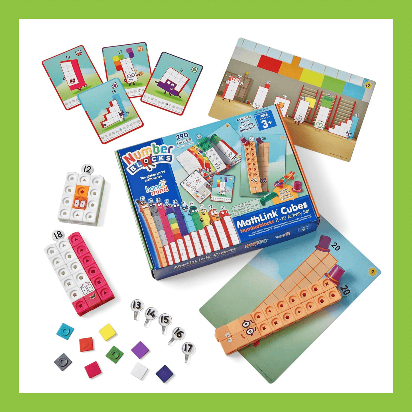 Learning Resources Mathlink® Cubes Numberblocks 11-20 Set