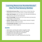 LEARNING RESOURCES NUMBERBLOCKS® ONE TO FIVE SENSORY BOTTLES