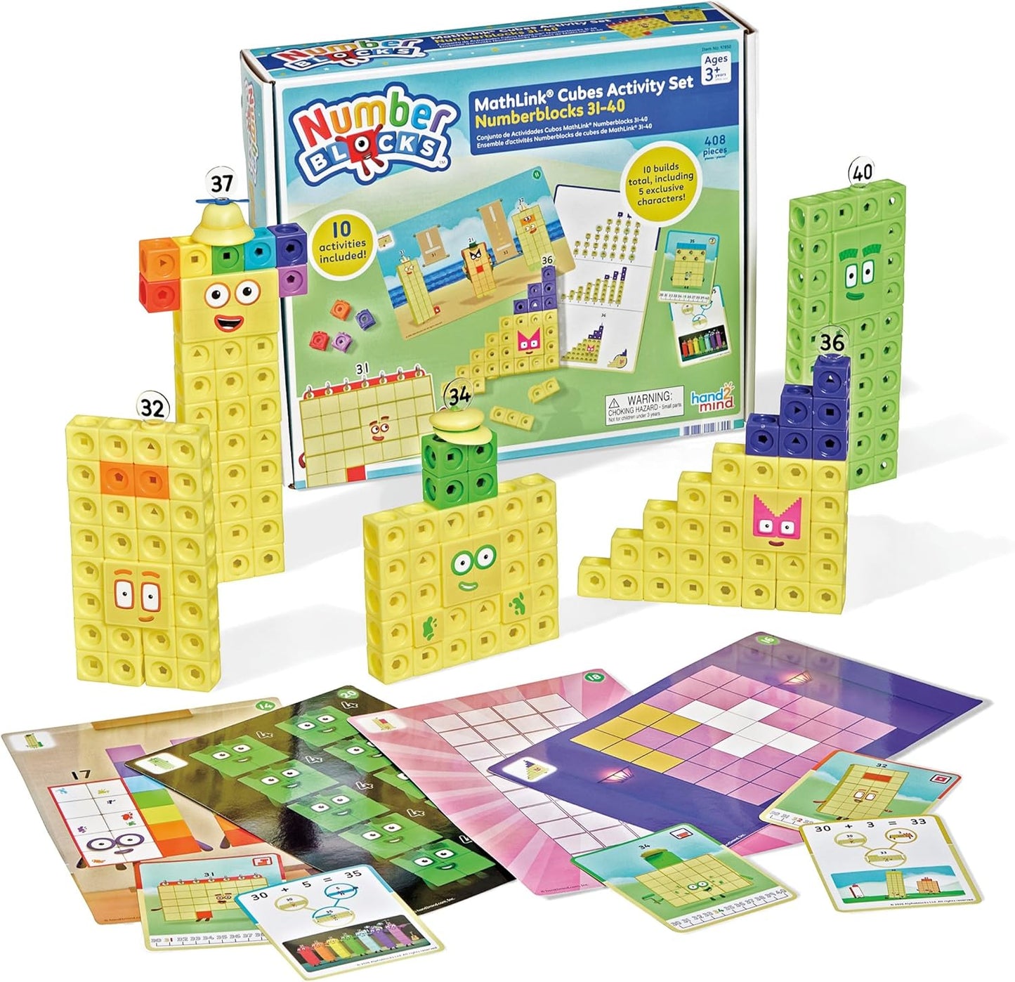Learning Resources Mathlink® Cubes Activity Set  Numberblocks® 31-40