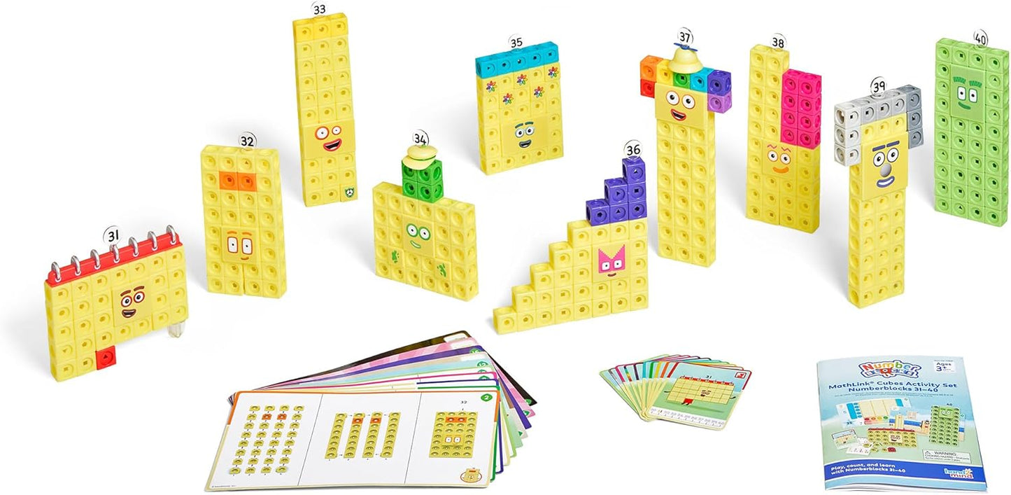 Learning Resources Mathlink® Cubes Activity Set  Numberblocks® 31-40