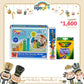 Ogagift Bundle Numberblocks® One to Five Wooden Blocks+8ct Large Washable Crayons+Plus-Plus BIG Basic /15pcs Tube