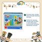 Ogagift Bundle Numberblocks® One to Five Wooden Blocks+8ct Large Washable Crayons+Plus-Plus BIG Basic /15pcs Tube