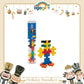 Ogagift Bundle Numberblocks® One to Five Wooden Blocks+8ct Large Washable Crayons+Plus-Plus BIG Basic /15pcs Tube