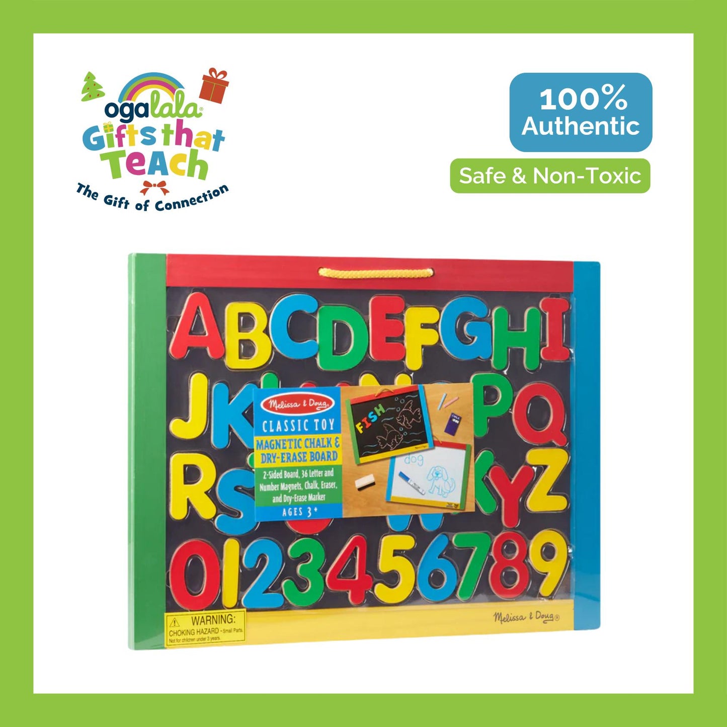 Melissa & Doug Magnetic Chalkboard/Dry - Erase Board (GWP)
