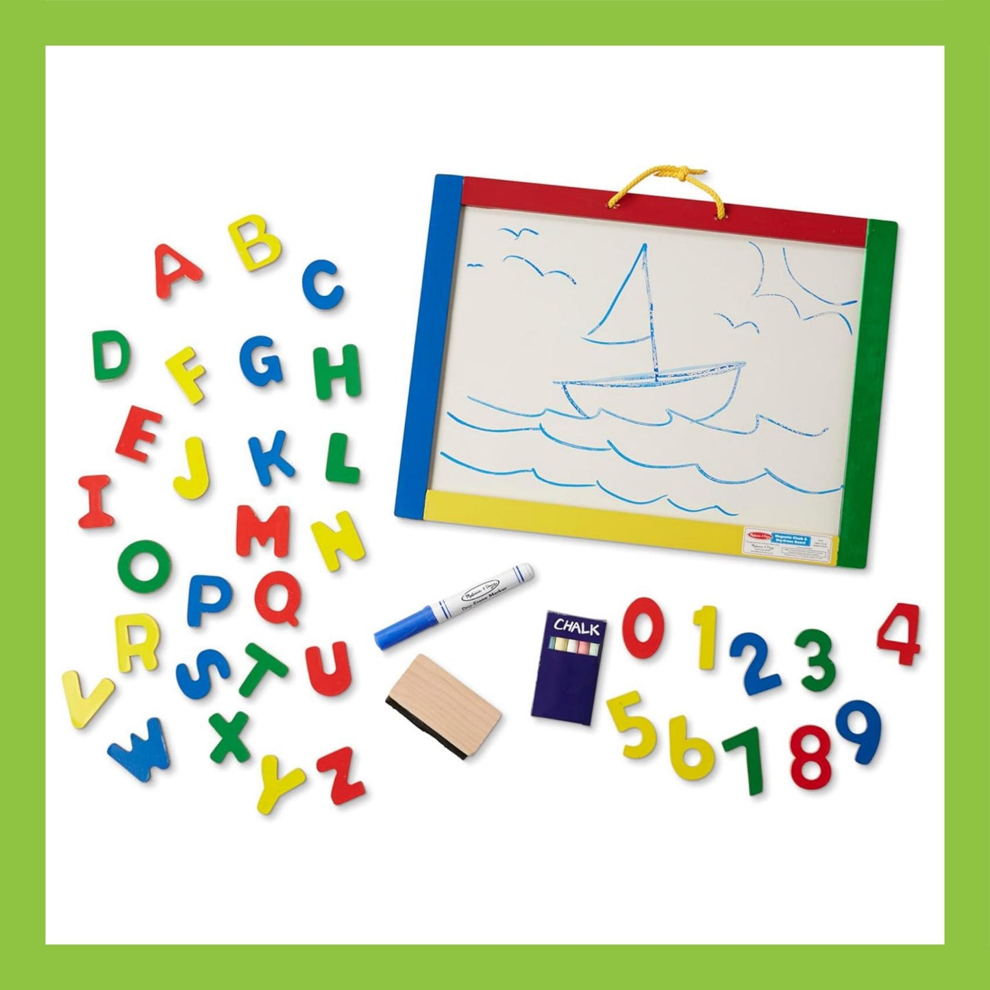 Melissa & Doug Magnetic Chalkboard/Dry - Erase Board (GWP)