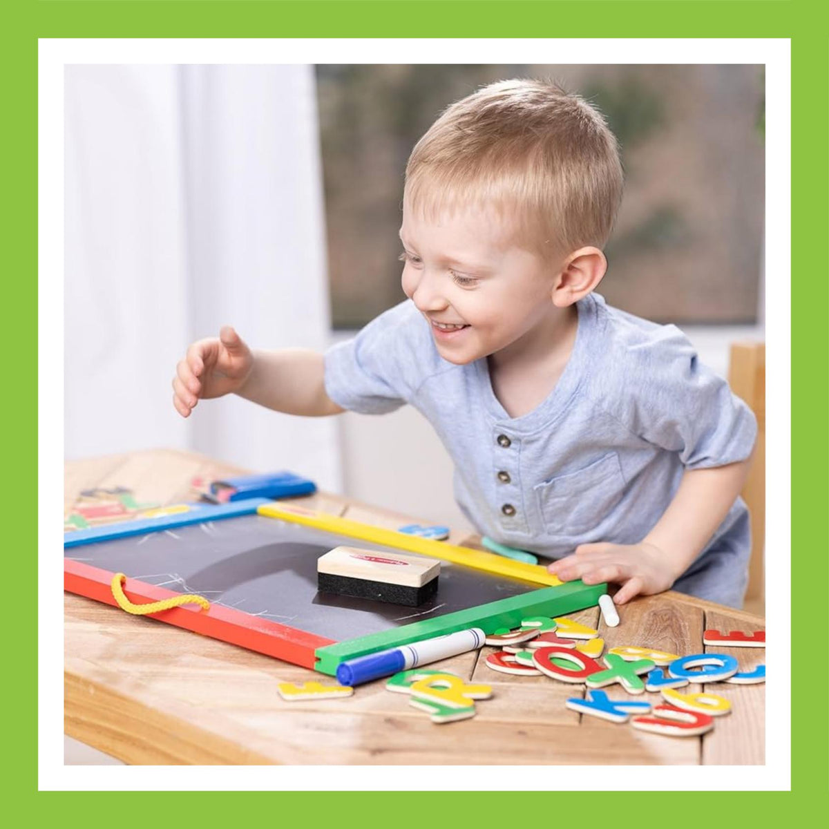 Melissa & Doug Magnetic Chalkboard/Dry - Erase Board (GWP)