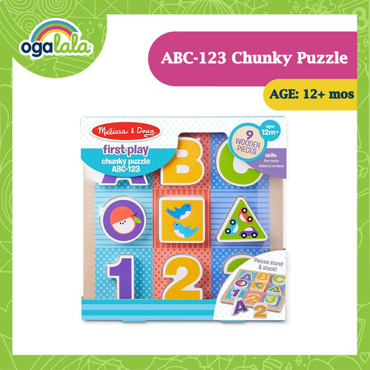 Melissa and Doug ABC-123 Chunky Puzzle