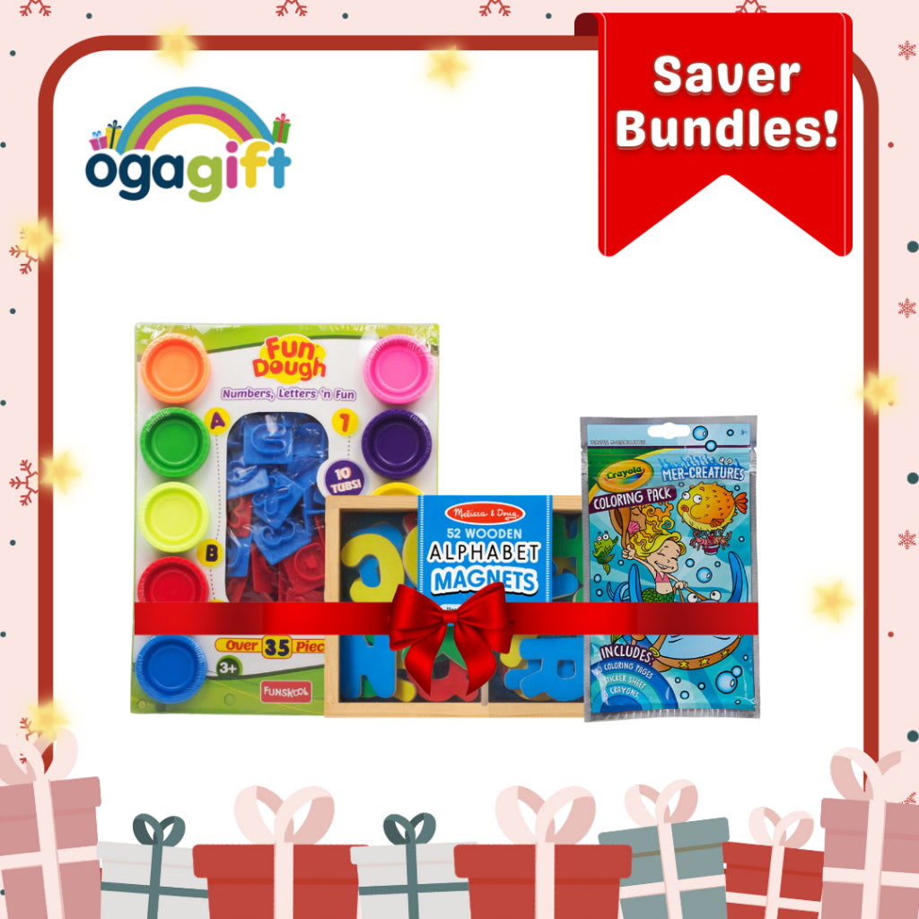 Ogagift Bundle - Melissa & Doug ABC & Funskool 123 & Crayola Pop out Creative Play Bundle 1