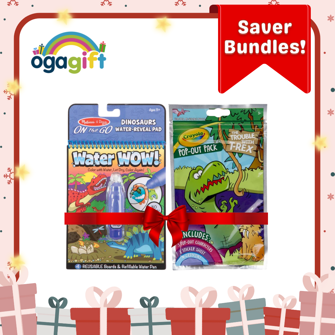 Gift Set - Melissa & Doug Color, Erase & Crayola Pop out Play Bundle 1