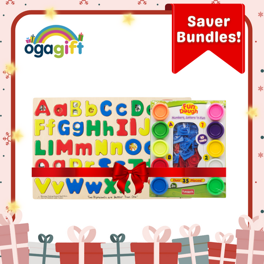 Gift Set - Melissa & Doug ABC & Funskool 123 Creative Play Bundle 3