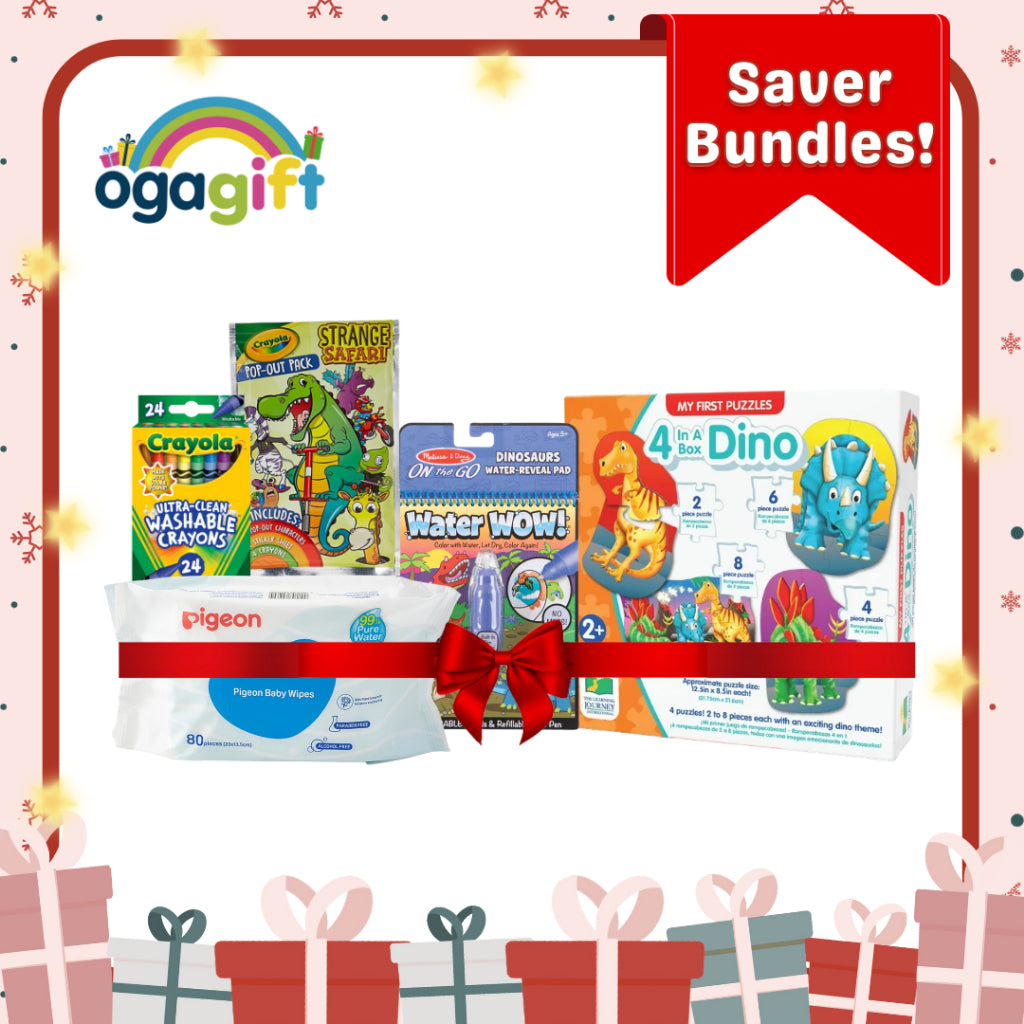 Dinosaur Gift Set - Puzzle, Arts & Crafts, Creative Gifts for Boys ages 3+ Years