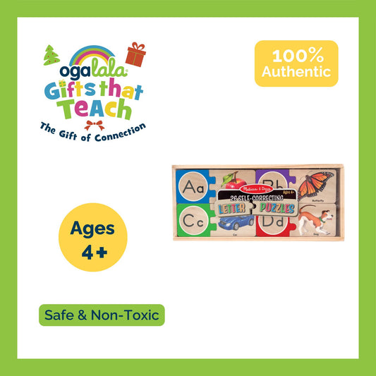 Self-Correcting Alphabet Letter Puzzles