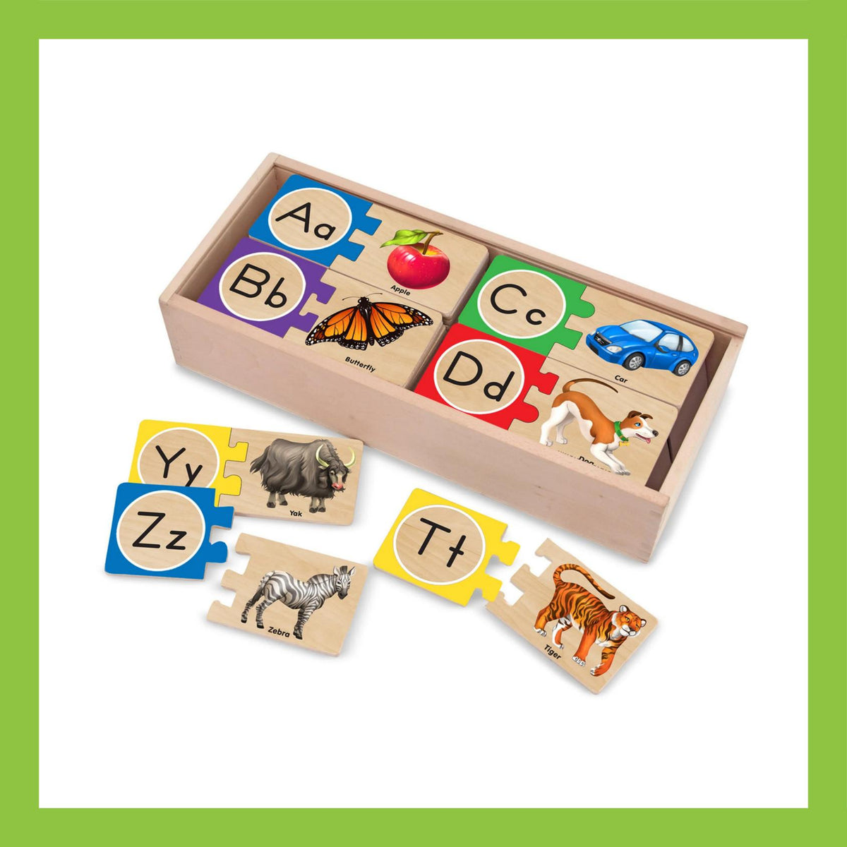 Self-Correcting Alphabet Letter Puzzles