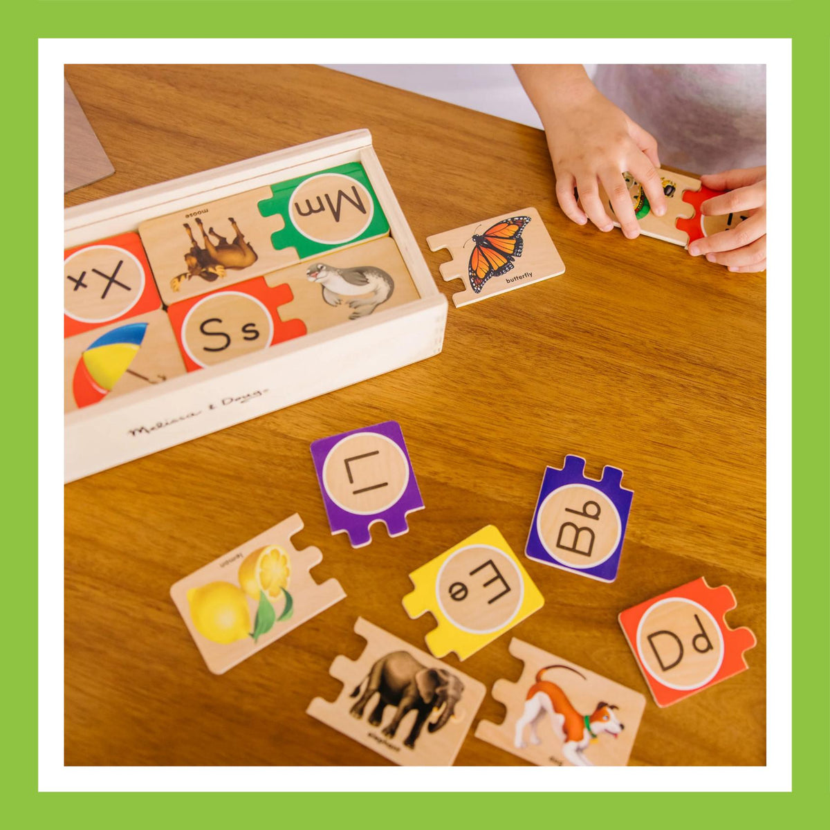 Self-Correcting Alphabet Letter Puzzles