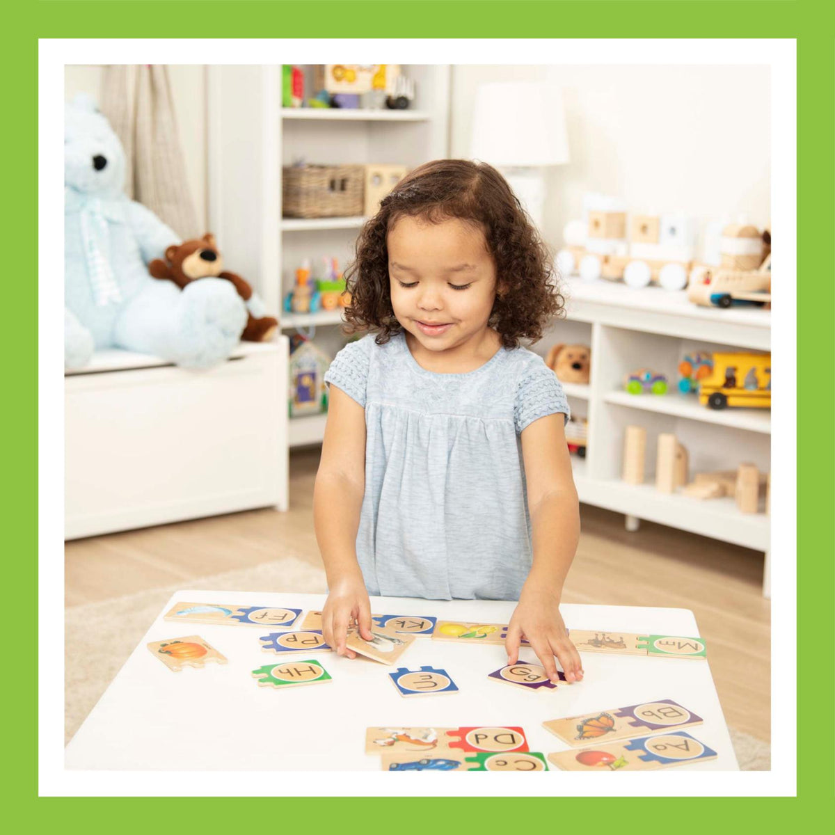 Self-Correcting Alphabet Letter Puzzles