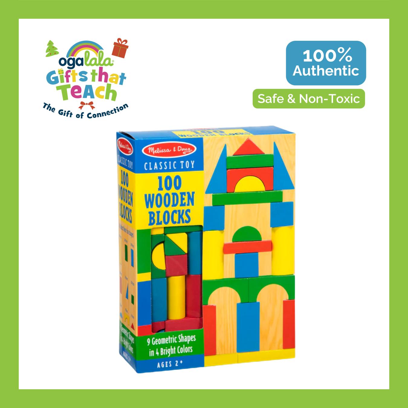 Melissa & Doug 100 Wooden Blocks