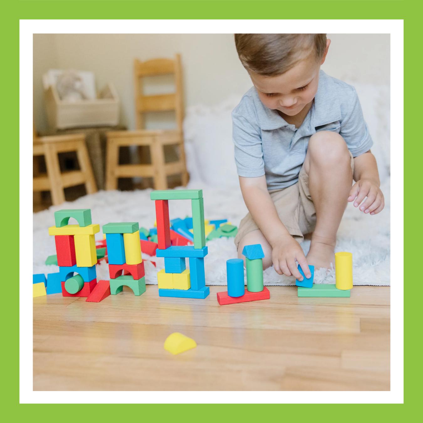 Melissa & Doug 100 Wooden Blocks