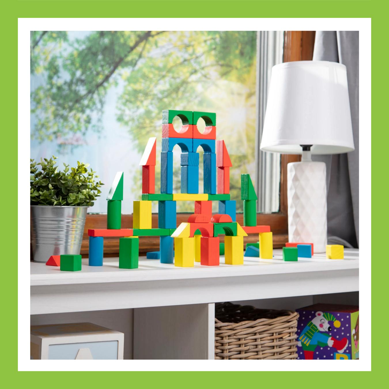 Melissa & Doug 100 Wooden Blocks
