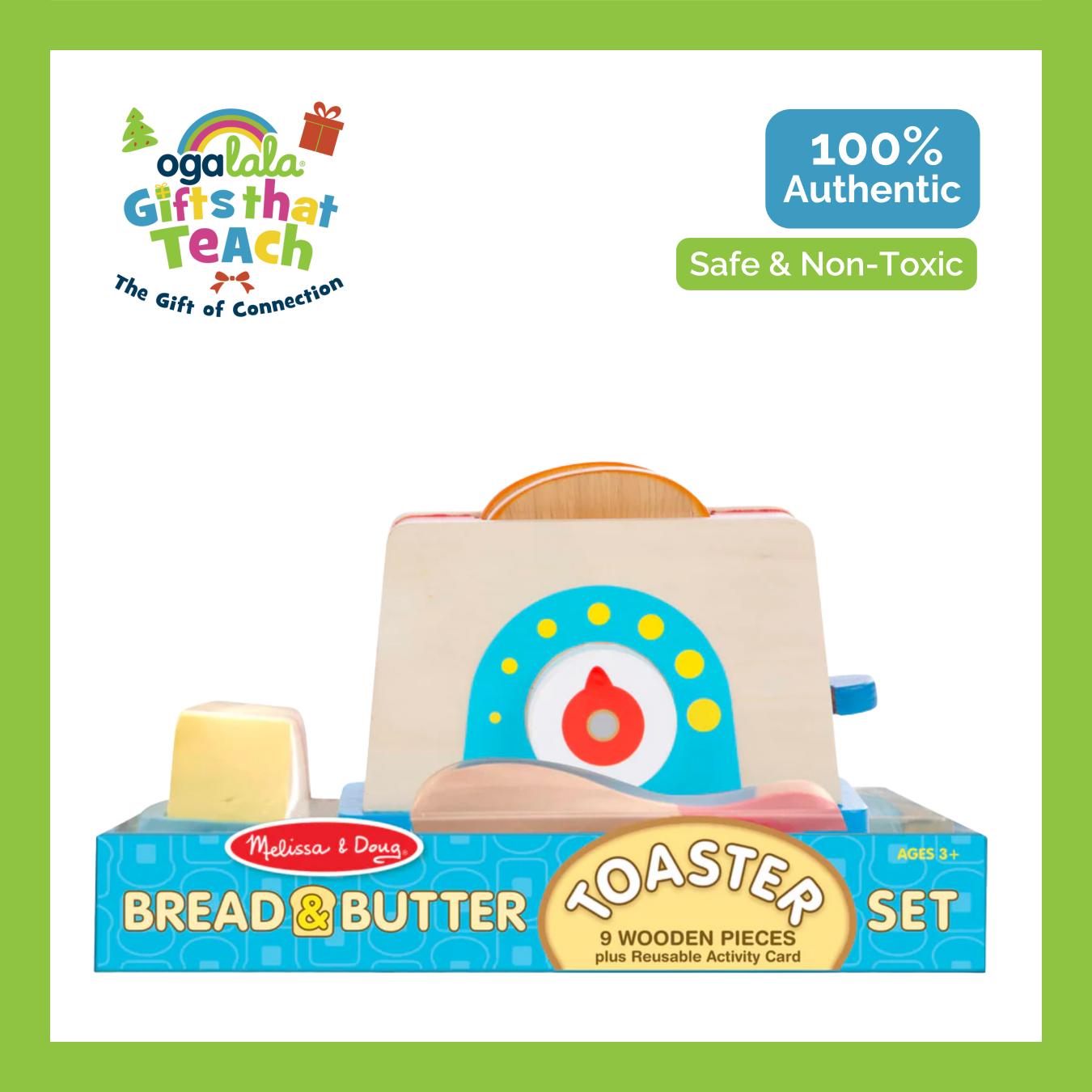 Melissa & Doug Bread & Butter Toaster Set