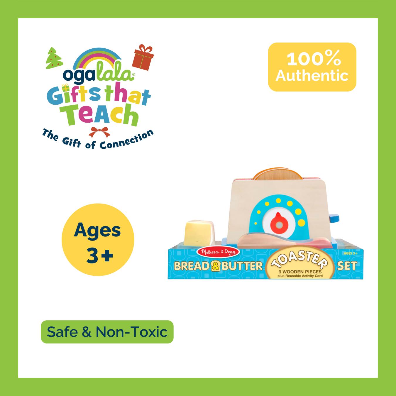 Melissa & Doug Bread & Butter Toaster Set