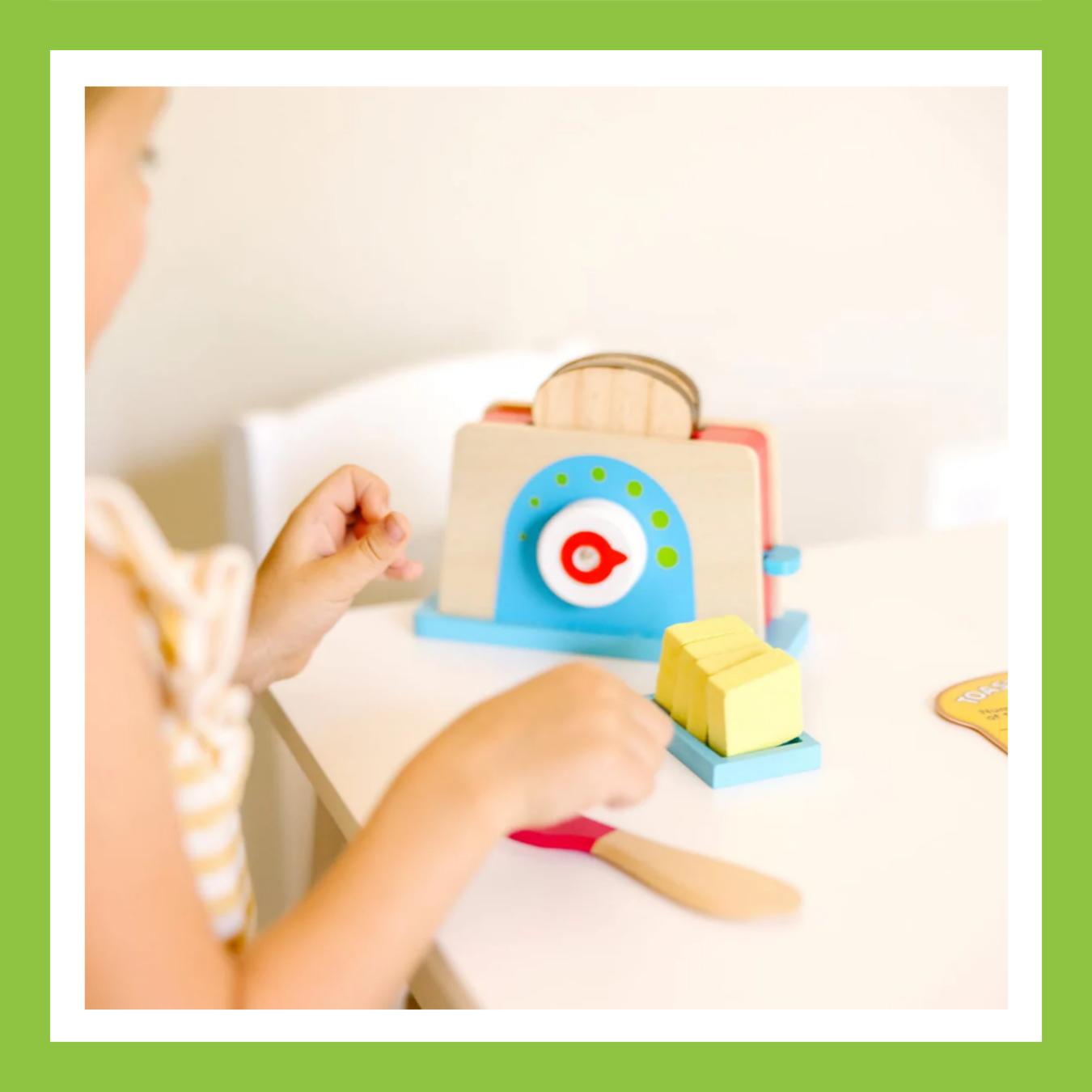 Melissa & Doug Bread & Butter Toaster Set