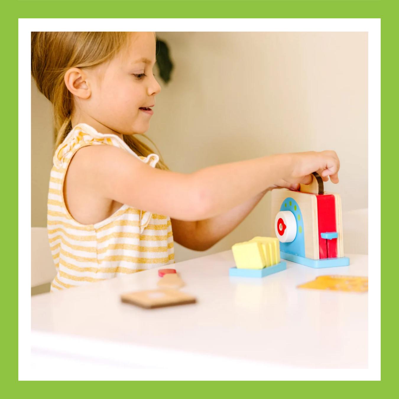Melissa & Doug Bread & Butter Toaster Set