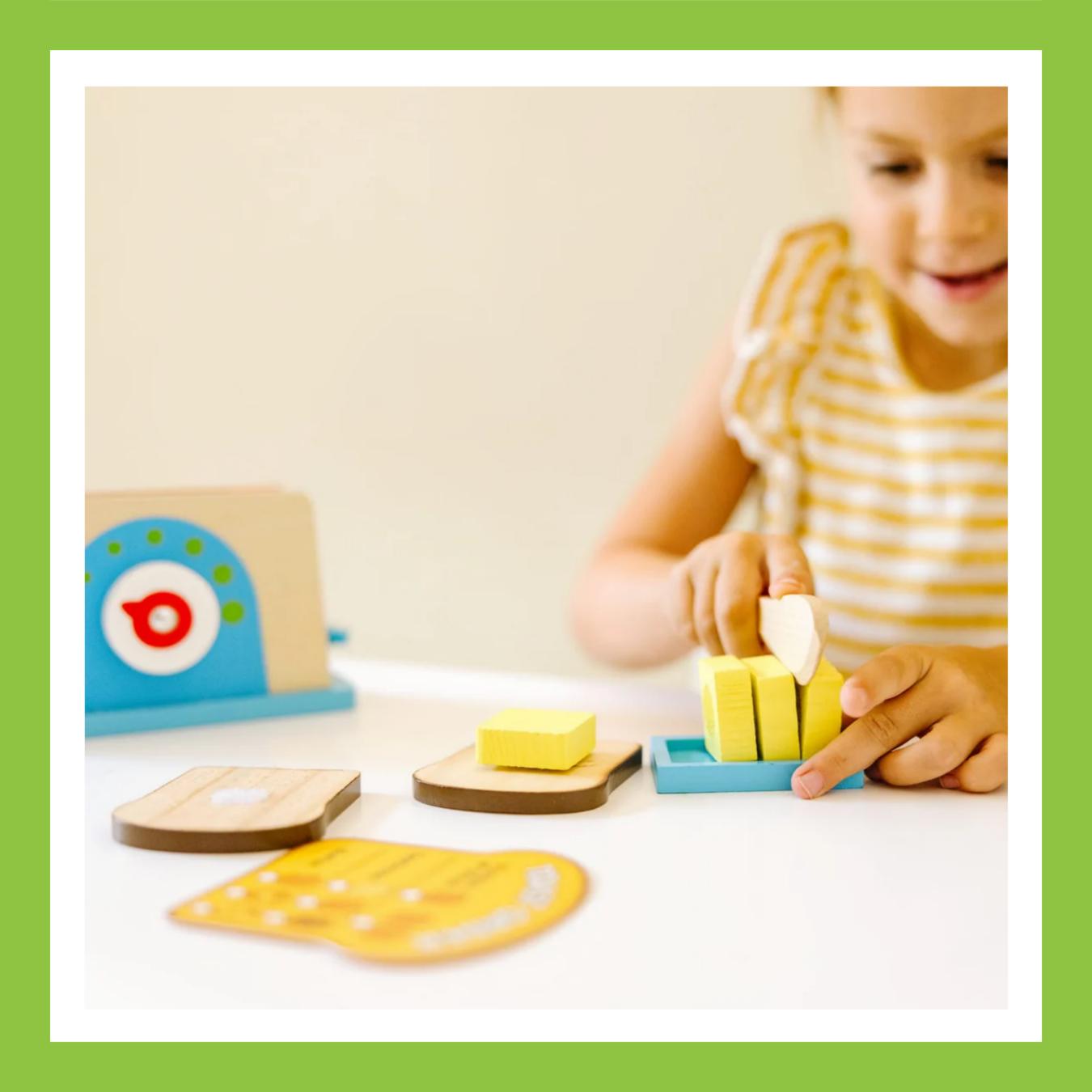 Melissa & Doug Bread & Butter Toaster Set