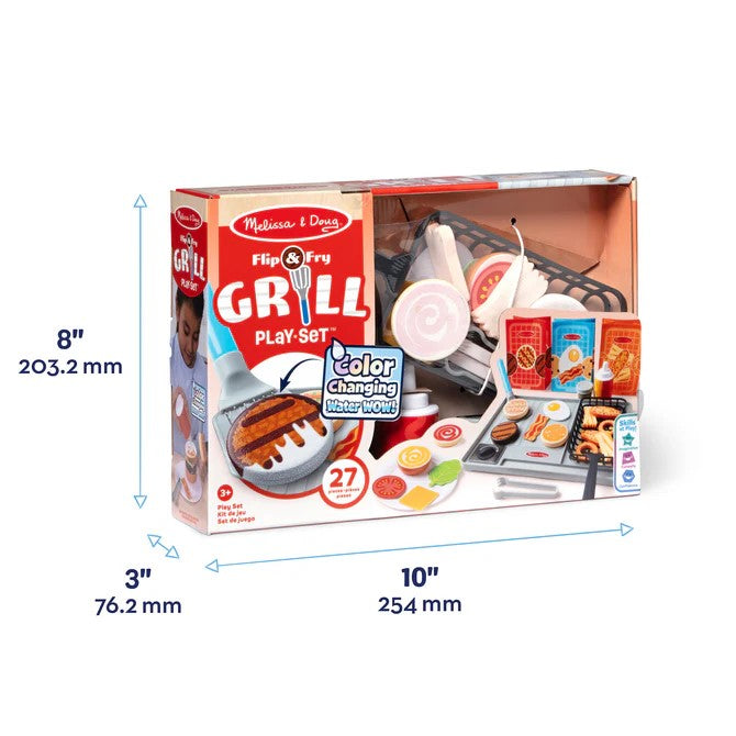 Melissa & Doug Water Wow! Pretend Play Flip & Fry