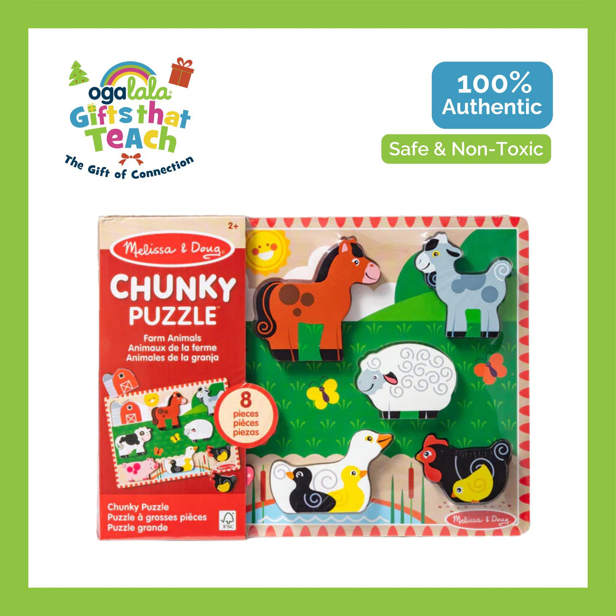 Melissa & Doug Farm Chunky Puzzle